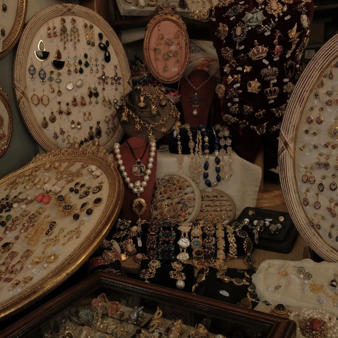 铜合金锆石项链 【拾•月】39复古专拍-无鉴赏期NO退换