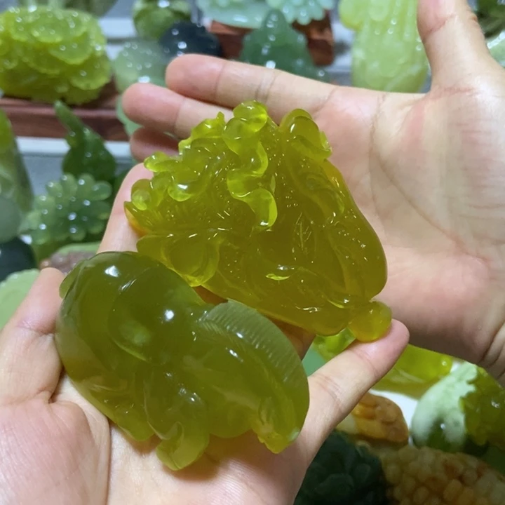【闪购商品】未镶嵌蛇纹石玉把件葉**ᰔ