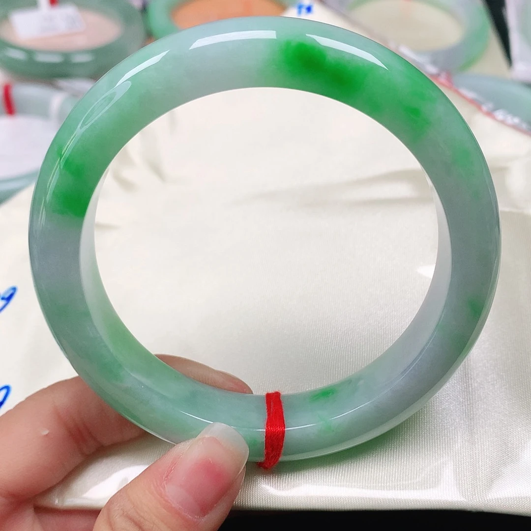 翡翠手镯未镶嵌天然翡翠手镯61