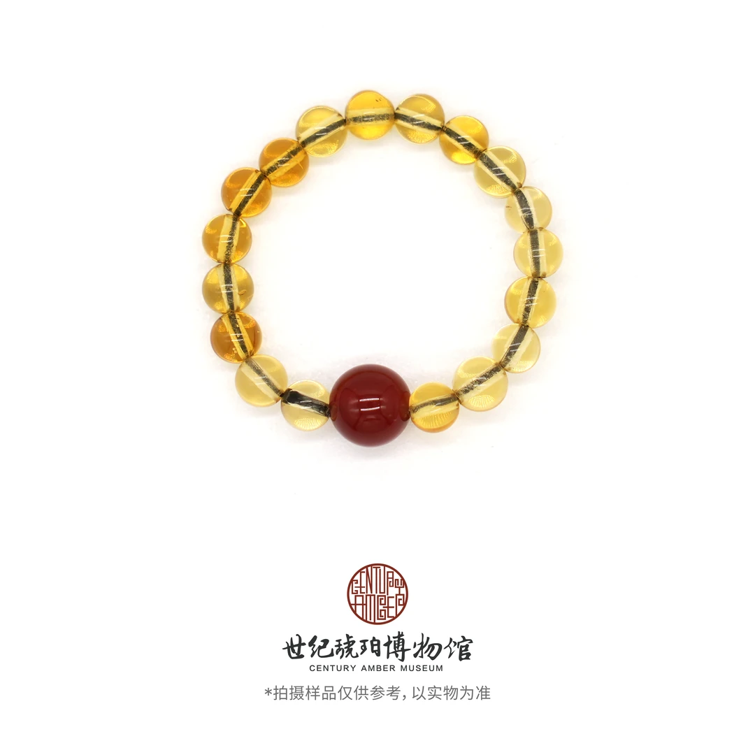 世纪琥珀博物馆蓝珀指环-06001237