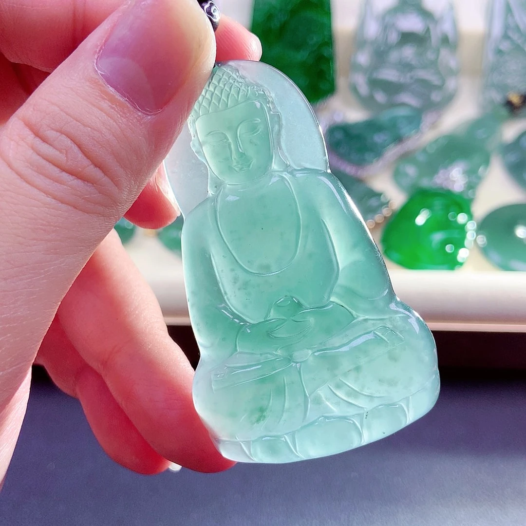 【闪购商品】翡翠未镶嵌颈饰天然