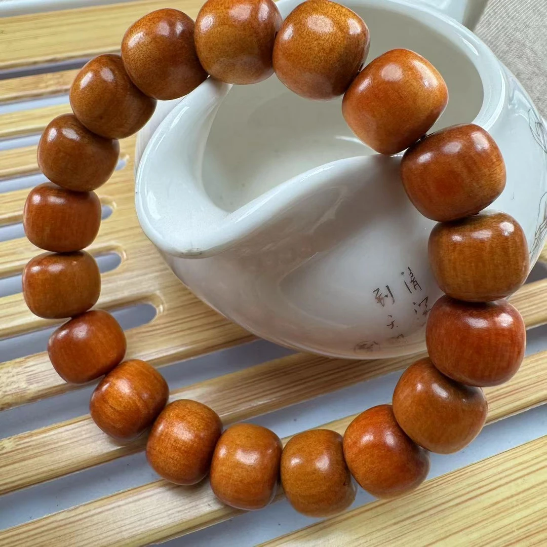 【芸奇】印尼冰种血龙木老型珠1.2单圈