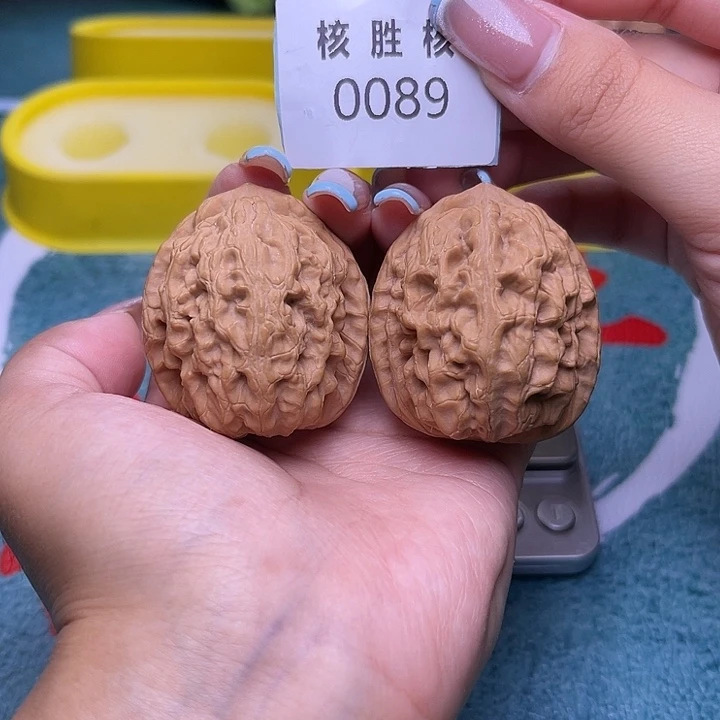 文玩核桃把件红锦鲤43.0089