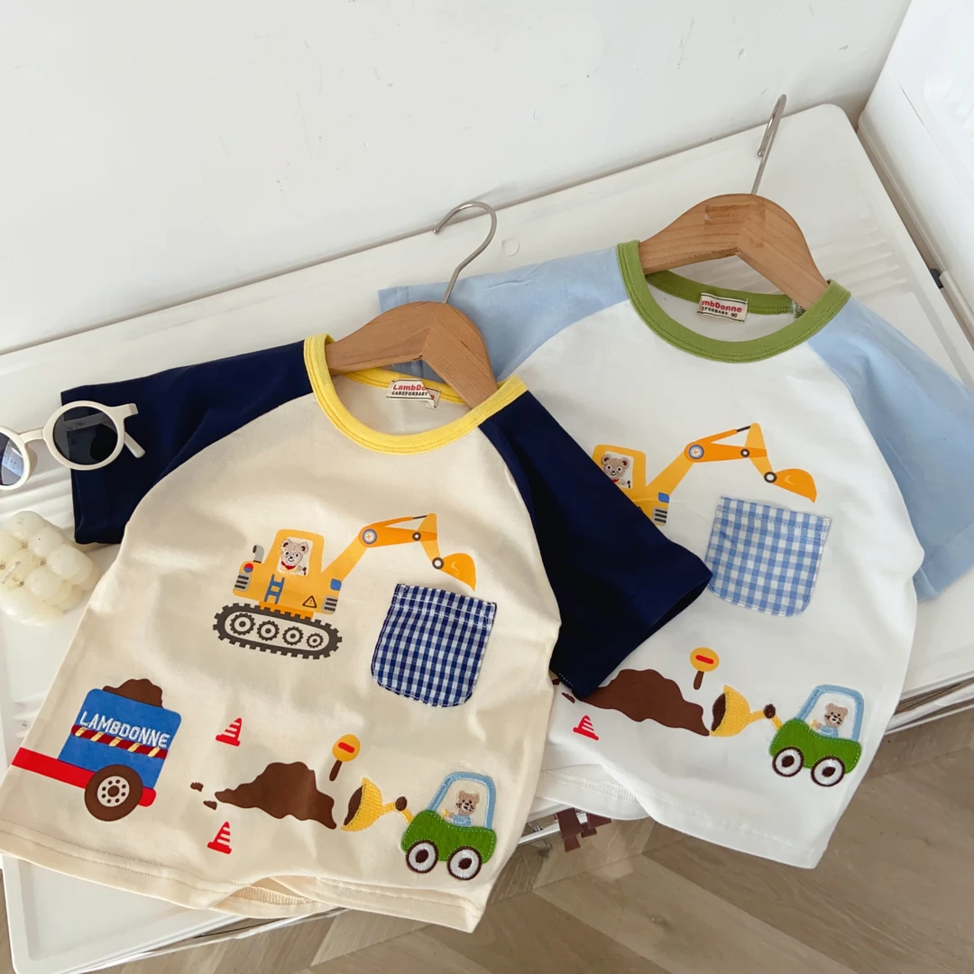 儿童短袖t恤男童夏装miki短袖卡通t恤短袖上衣小儿童衣服