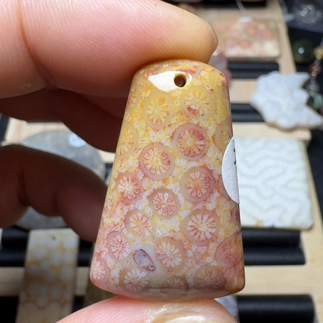 未镶嵌纯天然色有机玉石保真色硅化玉