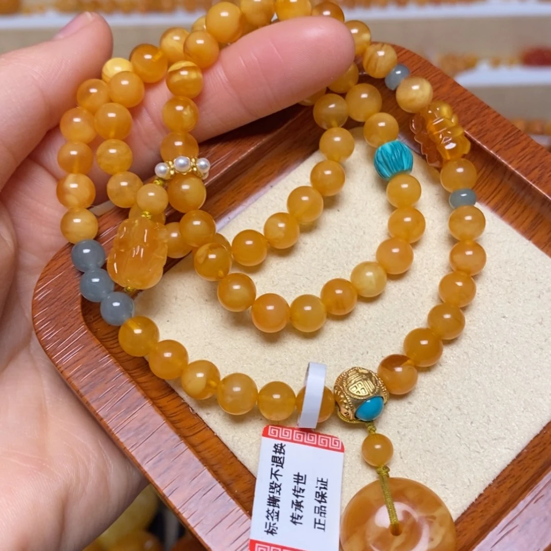 【闪购商品】未镶嵌蜜蜡手链手串