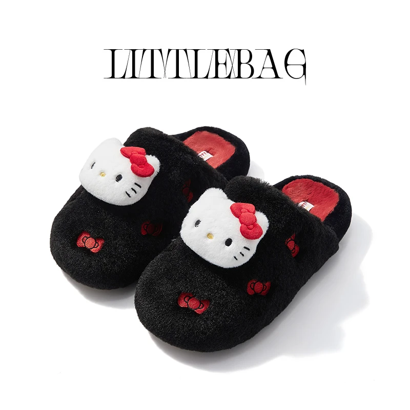 KT秋冬敲可爱巨舒服氛围感盆底家居拖鞋