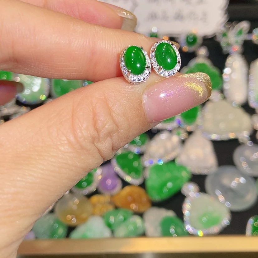 【闪购商品】未镶嵌翡翠耳饰天然翡翠