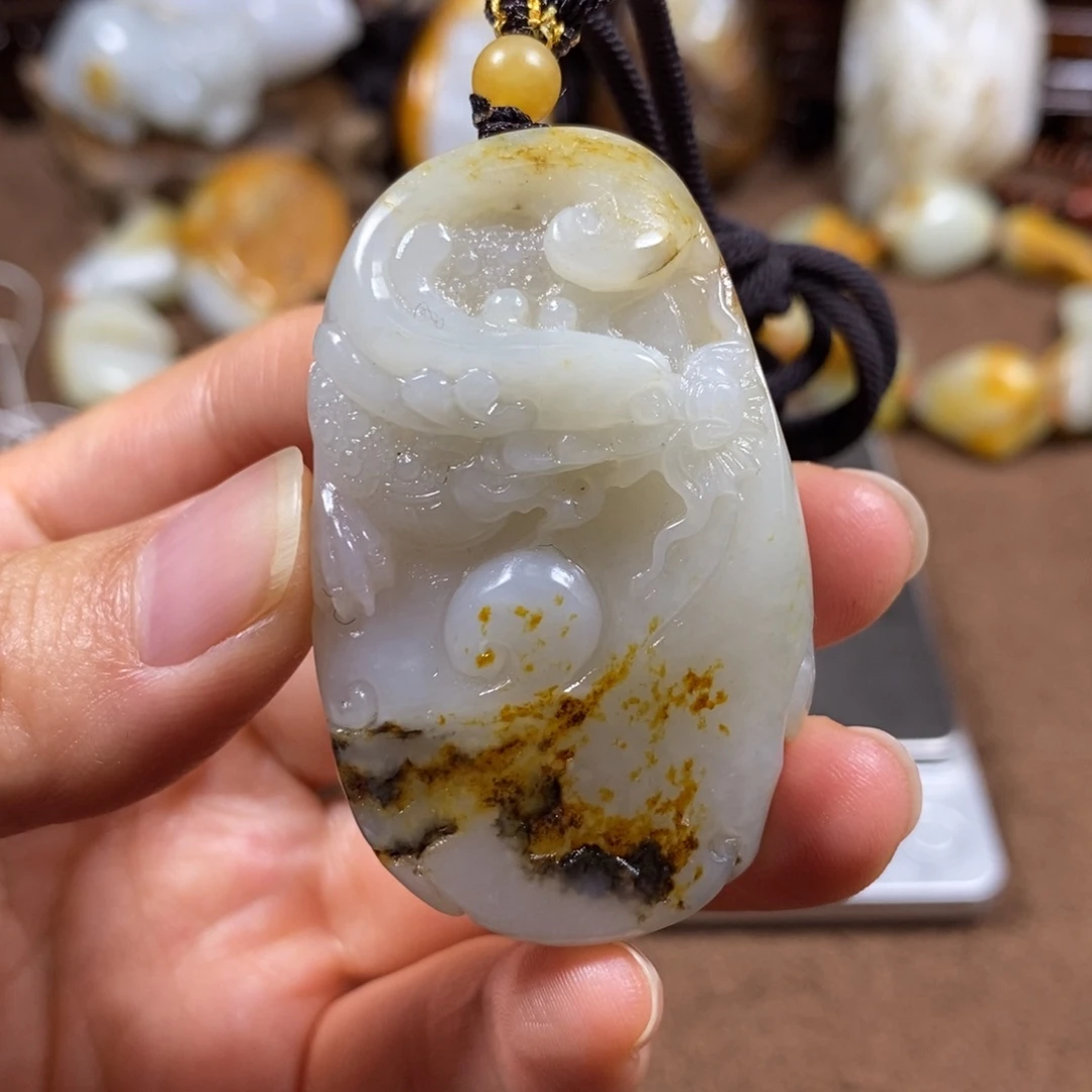 和田玉未镶嵌挂件