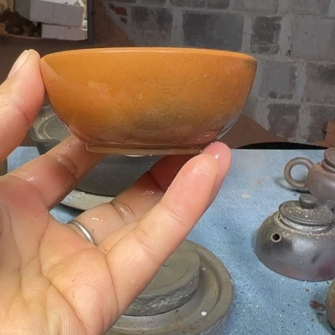 戬谷龙窑柴烧茶杯92