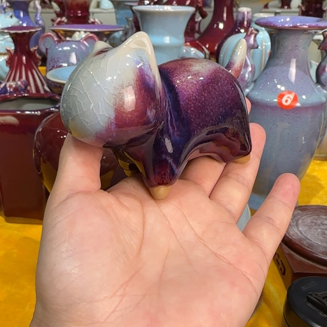 瓷摆件郑家钧窑摆件