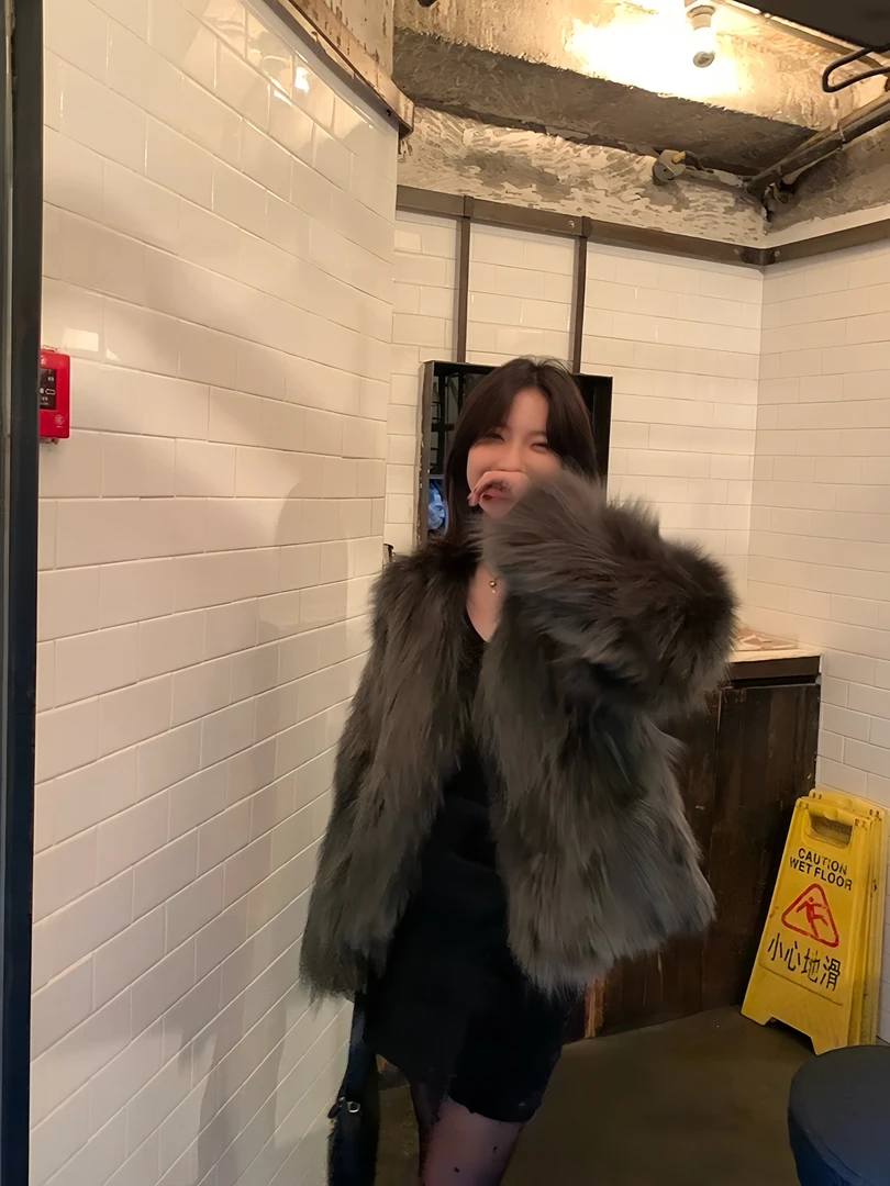 77-【海宁高货拼手速】外套百搭洋气显贵潮流秋冬真毛领皮草