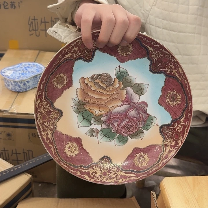 用***4陶盘子。默认微瑕，介意勿拍。