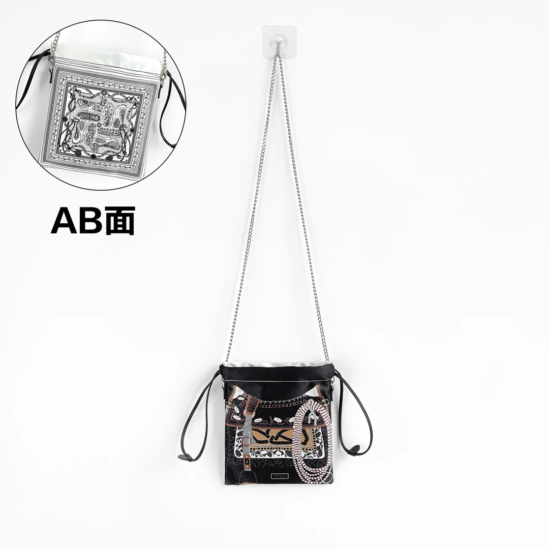 【6号店】AB艺术印花绸面包链条斜挎手机包 BAO529
