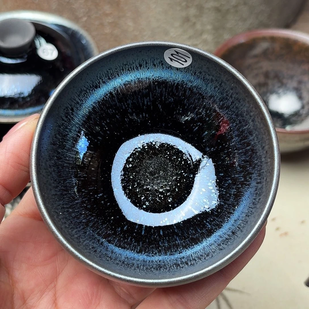 茶盏义兴龙窑建盏101微瑕