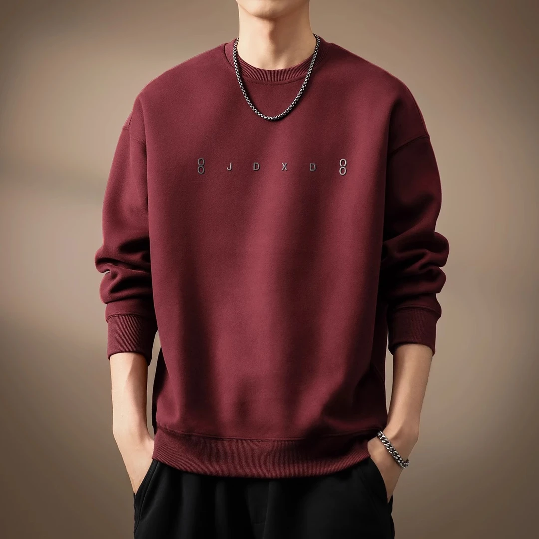 GSCebrodz美式复古重磅安可拉红卫衣男士春季新款宽松休闲潮牌男