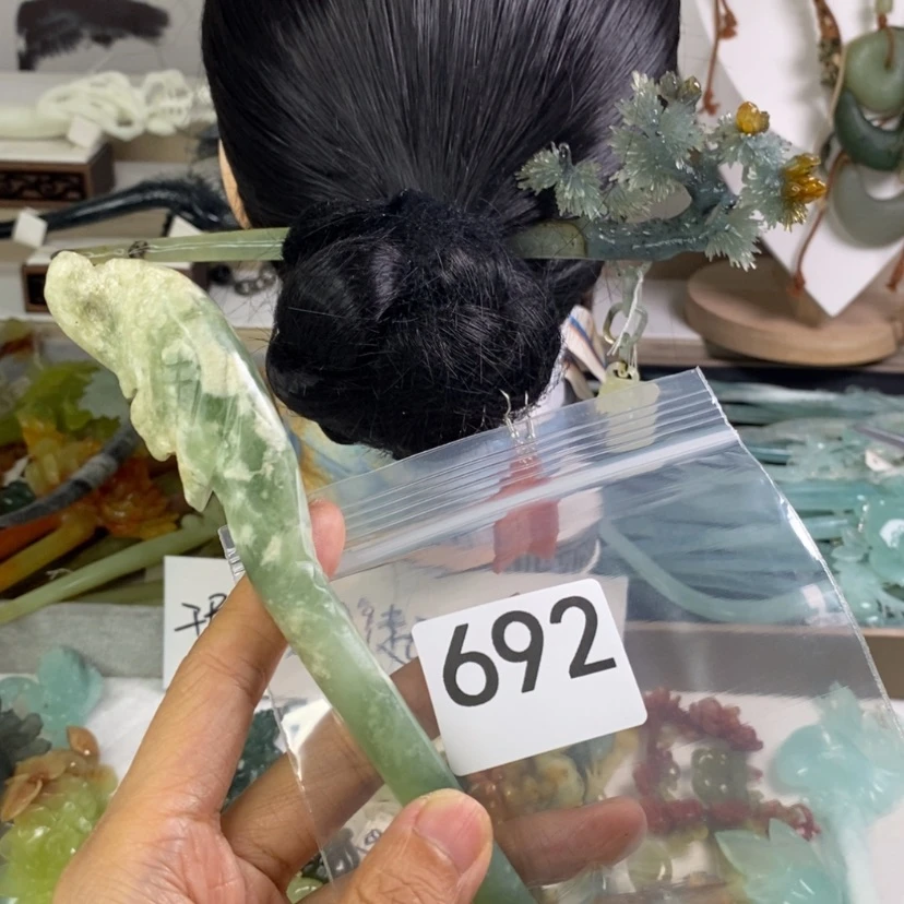 【闪购商品】岫玉发饰合金?****～发簪