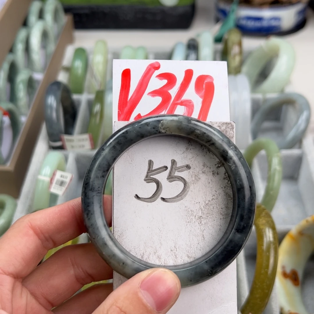 岫玉手镯未镶嵌天然岫玉微瑕