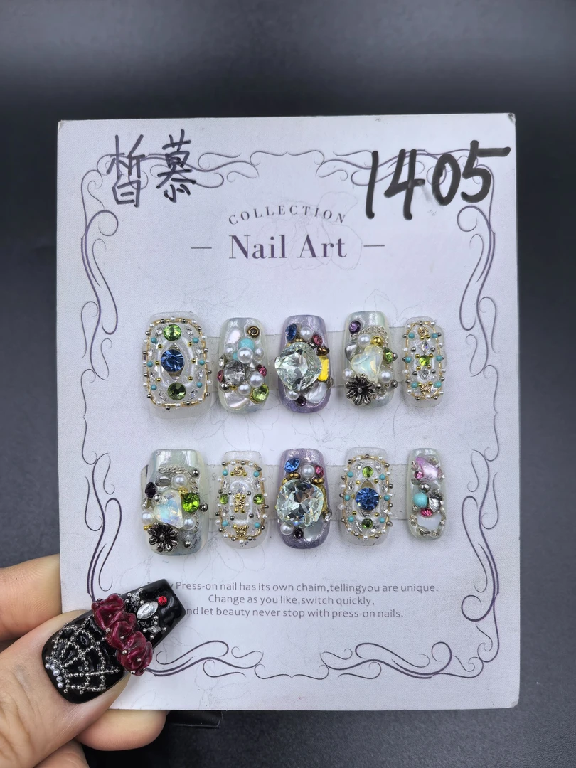 安夏 皙慕 二代 纯手工穿戴甲10片