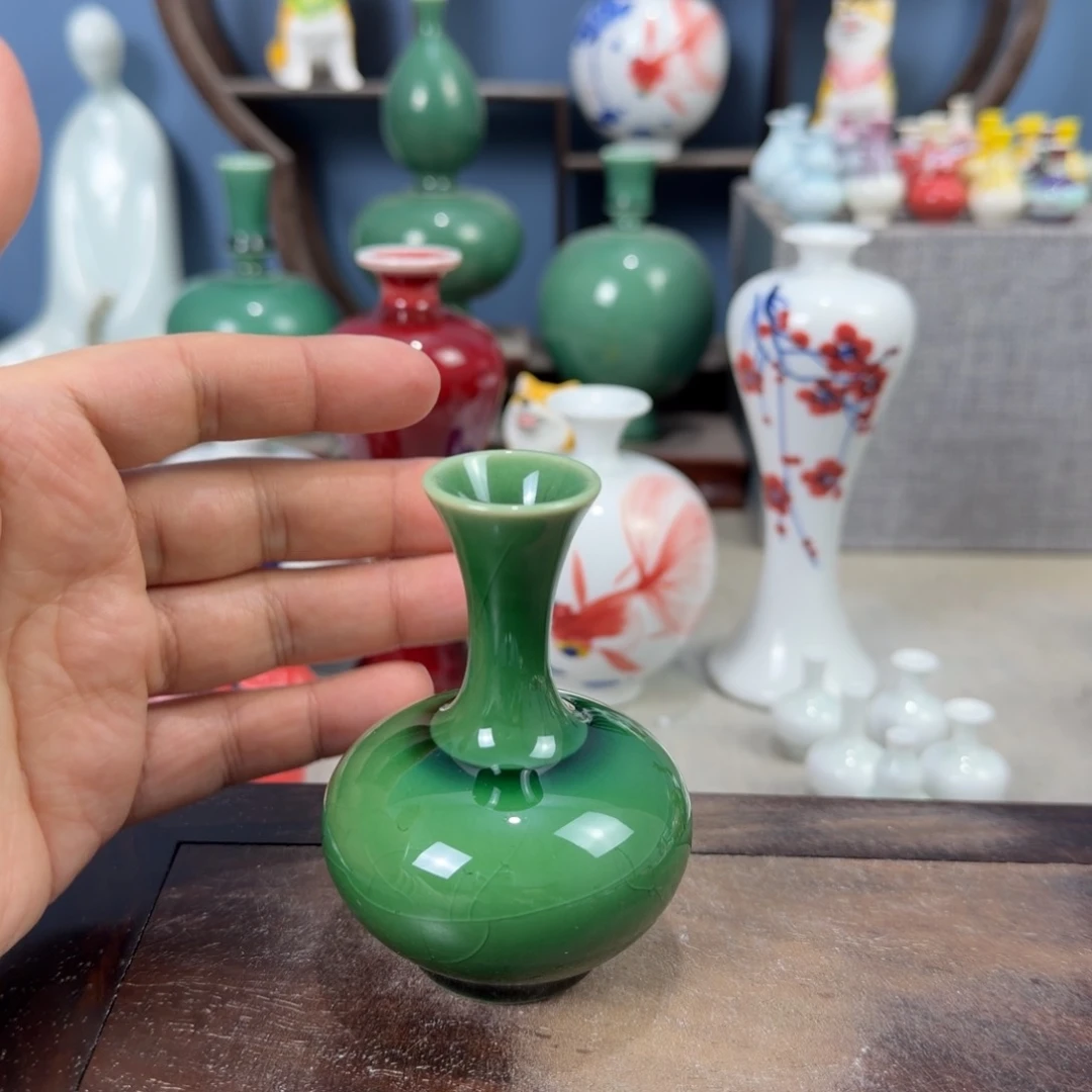 陶瓷手工小花器摆件