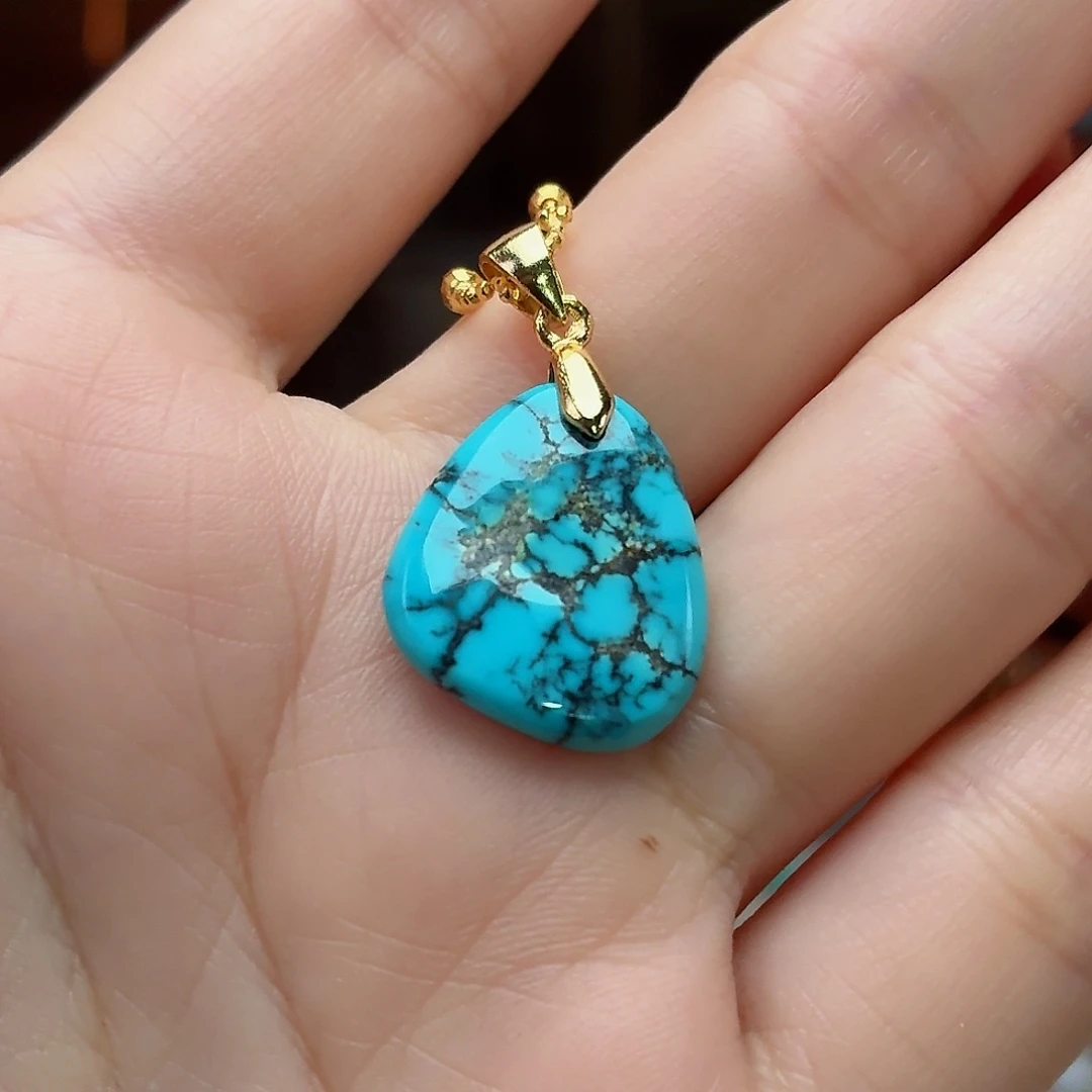 银S925镶嵌绿松石珠宝奇石