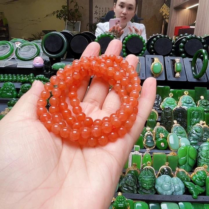 菩****玛瑙/玉髓未镶嵌手链