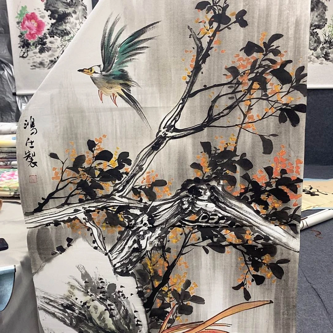 国画国画作品手绘