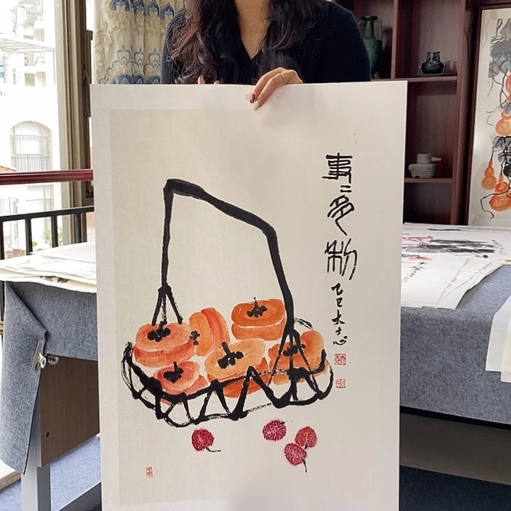 国画纯手绘国画写意作品45*68