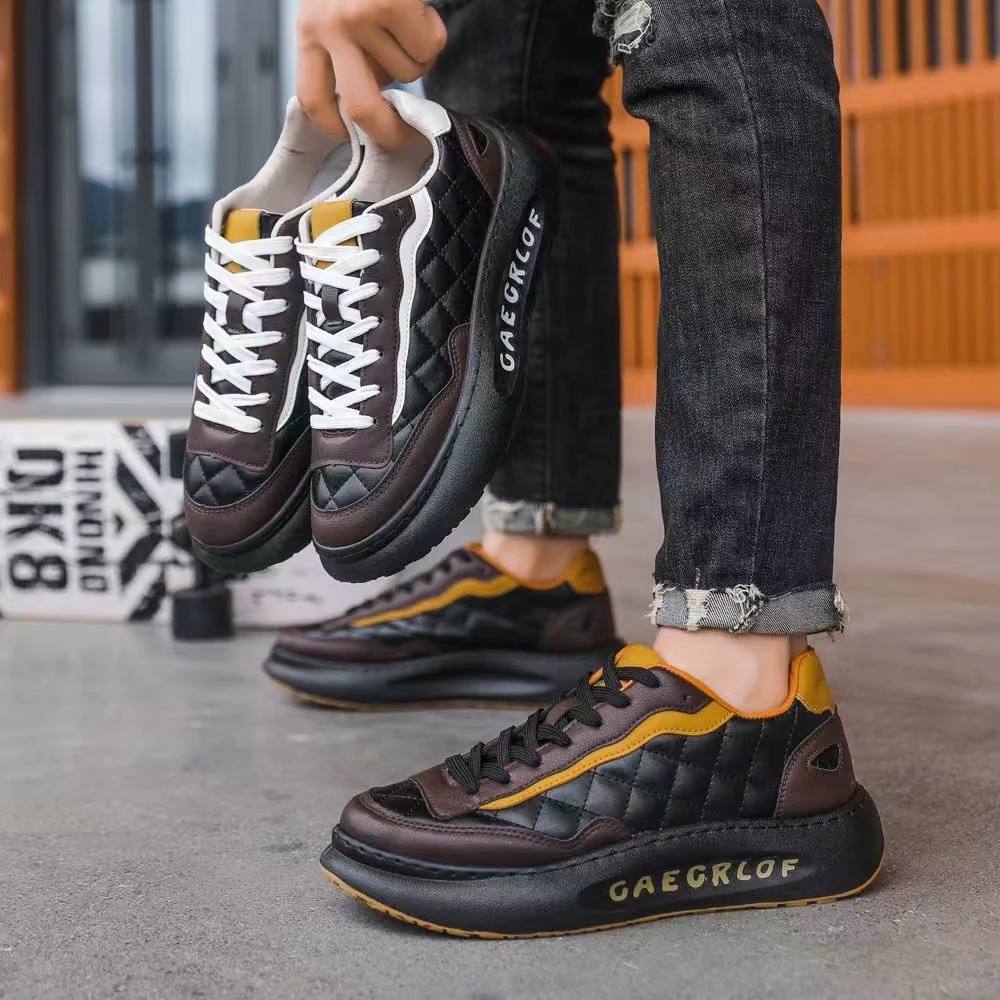 男士时尚休闲鞋子潮流百搭韩版厚底潮鞋7079