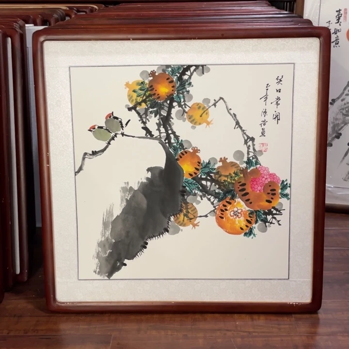 国画带框尺寸63*63厘米