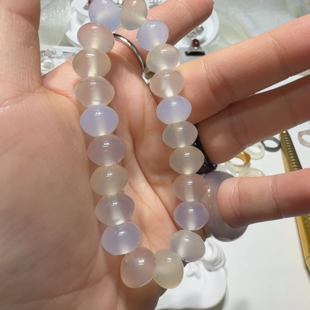 玛瑙/玉髓未镶嵌戒指不退换～