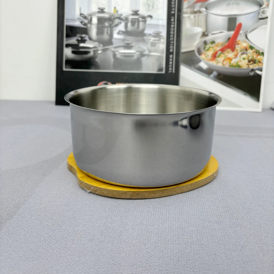 无标304食品级不锈钢加厚加深多用碗16*7.5cm