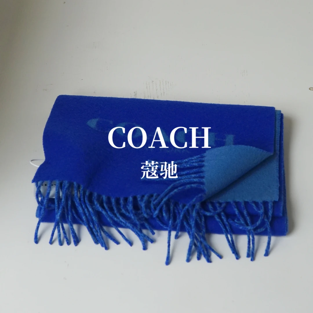 全新未使用 COACH/蔻驰 全新未使用/宝蓝/蔻驰老花/围巾/K