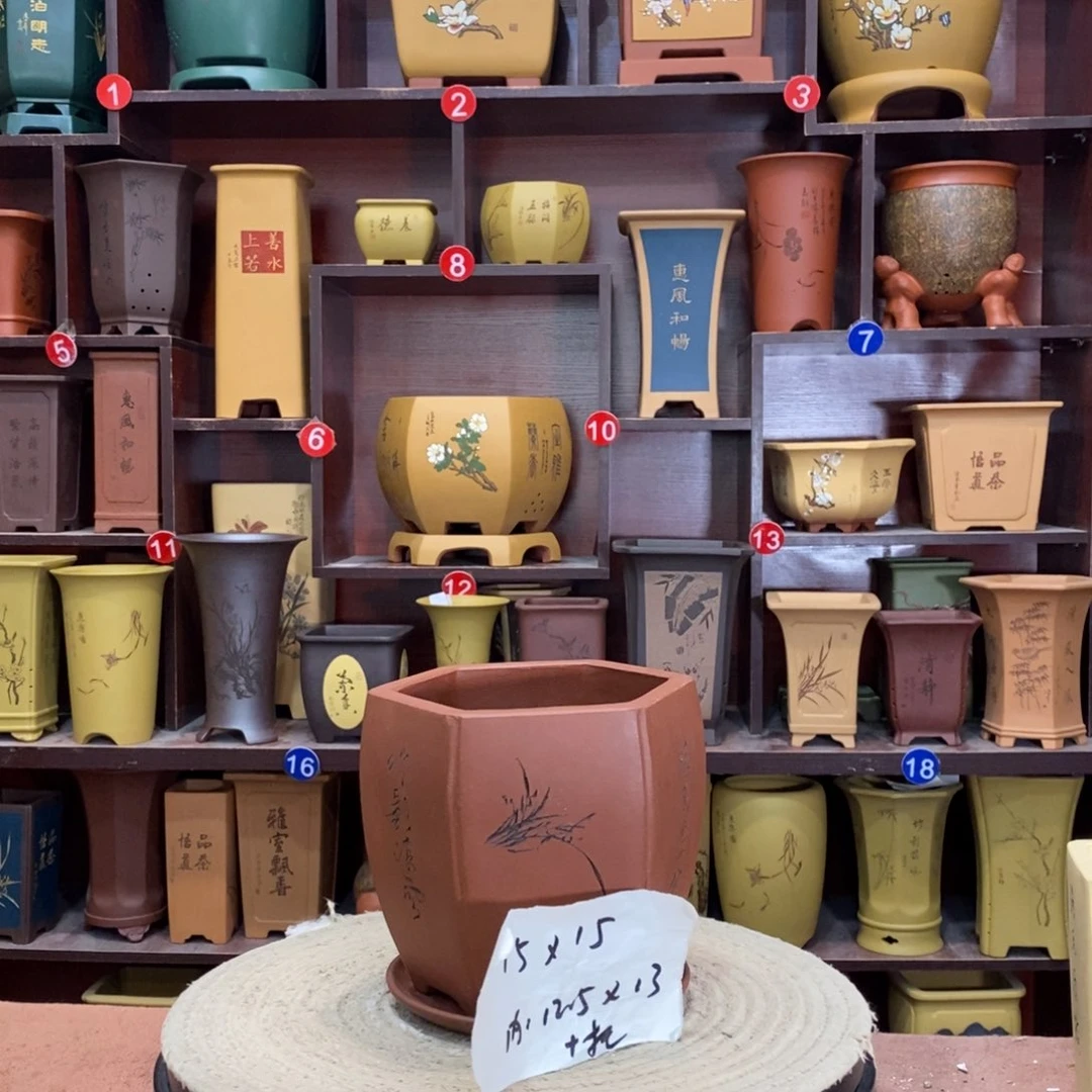 紫砂艺术紫砂花盆