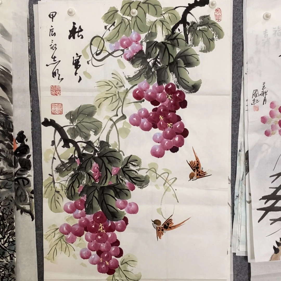 国画国画纯手写手绘作品2