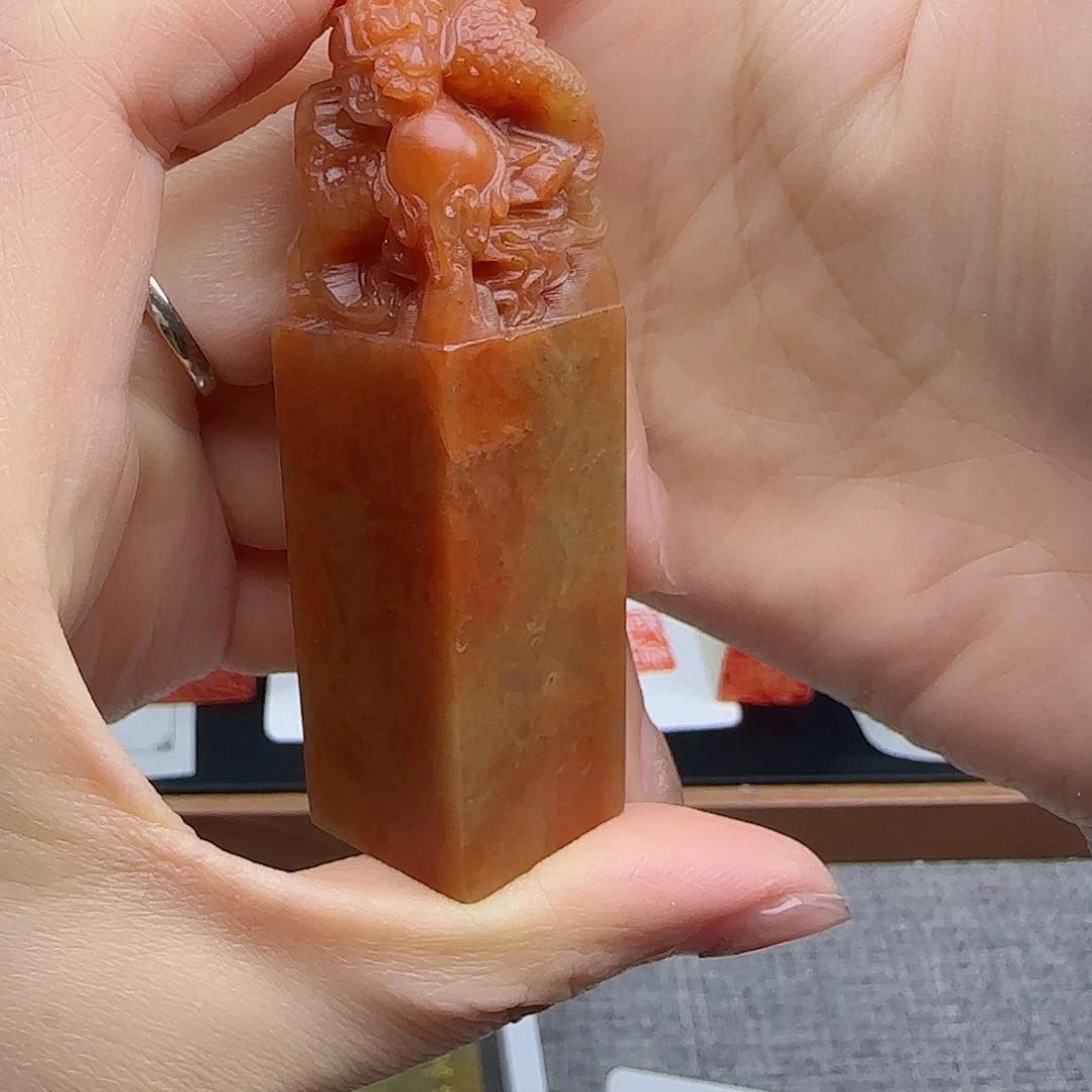 寿山石印石L**i2×2包刻四字