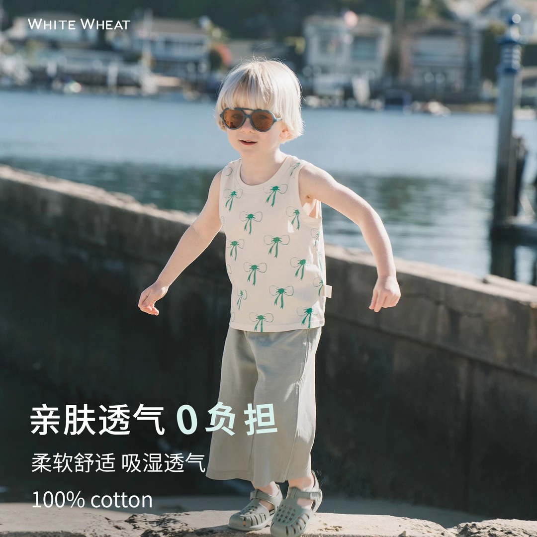 whitewheat2025夏季新款纯棉上衣薄款背心WWBXB009