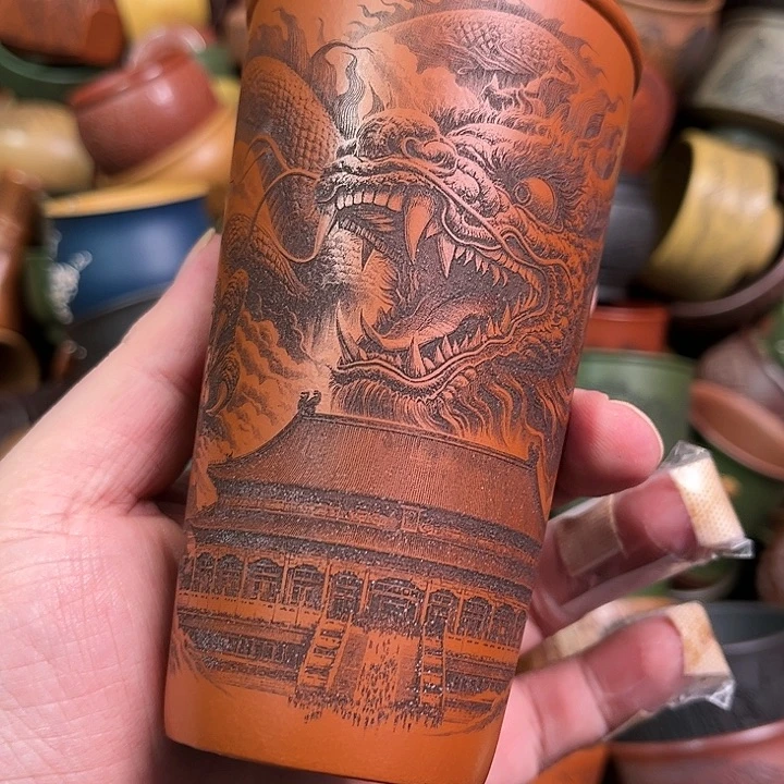 紫砂茶杯全手工紫砂主人杯