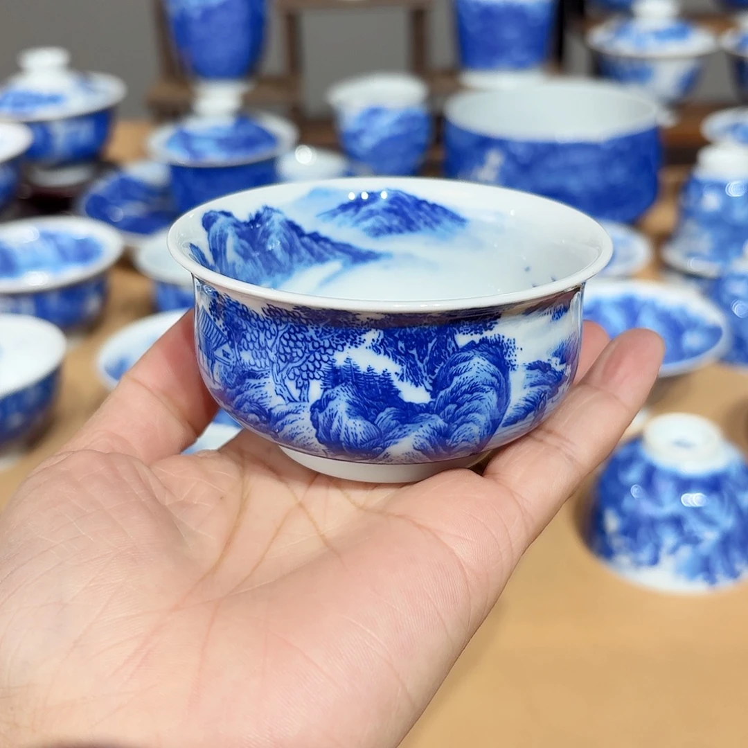 景德镇纯手绘单杯微瑕