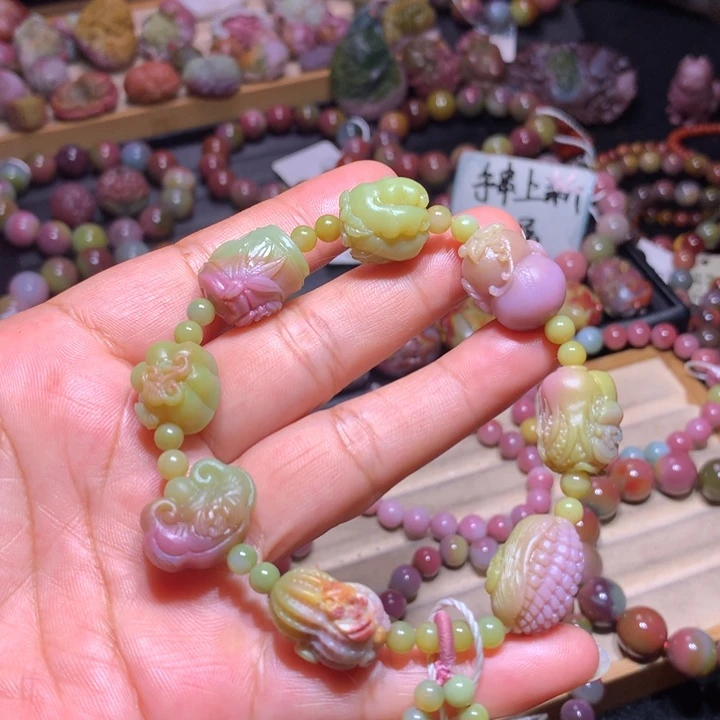 玛瑙/玉髓未镶嵌手链盐源玛瑙