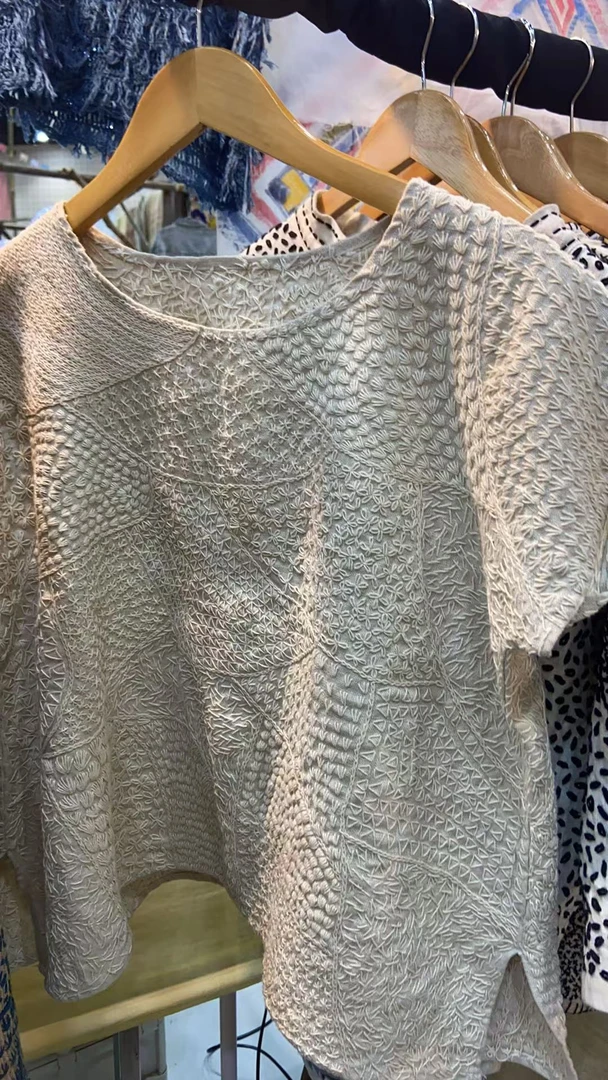 TAYA 泰国手工棉麻短袖衬衫休闲气质