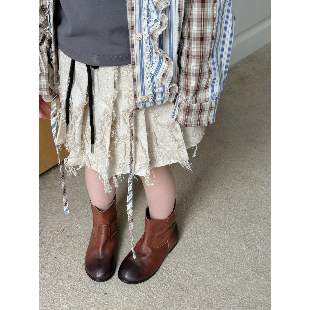 5761特  楚心然春夏新款女童中小童时尚洋气流苏半身裙