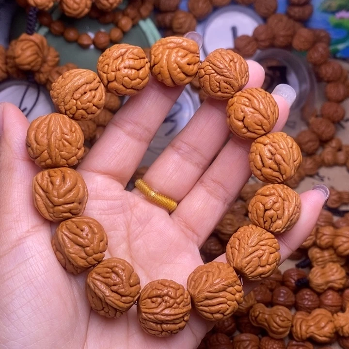 手串文玩核桃龙纹桃核