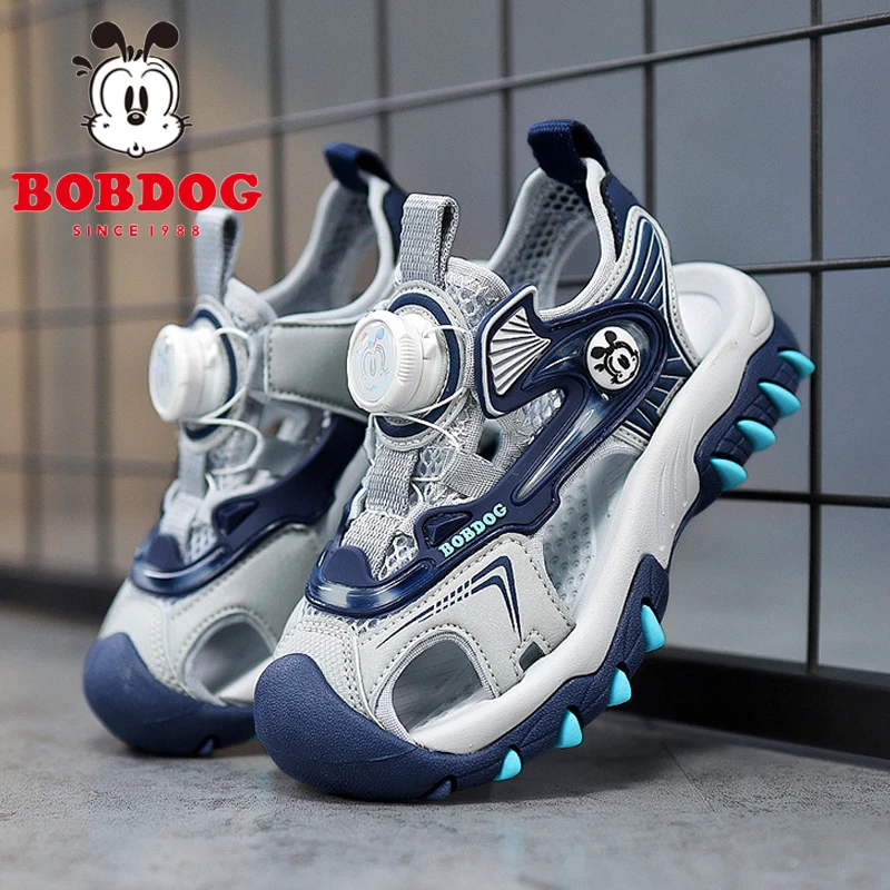 巴布豆包头凉鞋男童夏季2025新款软底儿童凉拖男孩防滑运动沙滩鞋