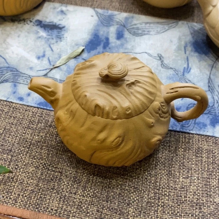 紫砂茶壶供春260cc原矿黄金段新年特价
