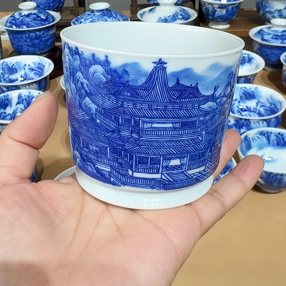 景德镇纯手绘荣天杯
