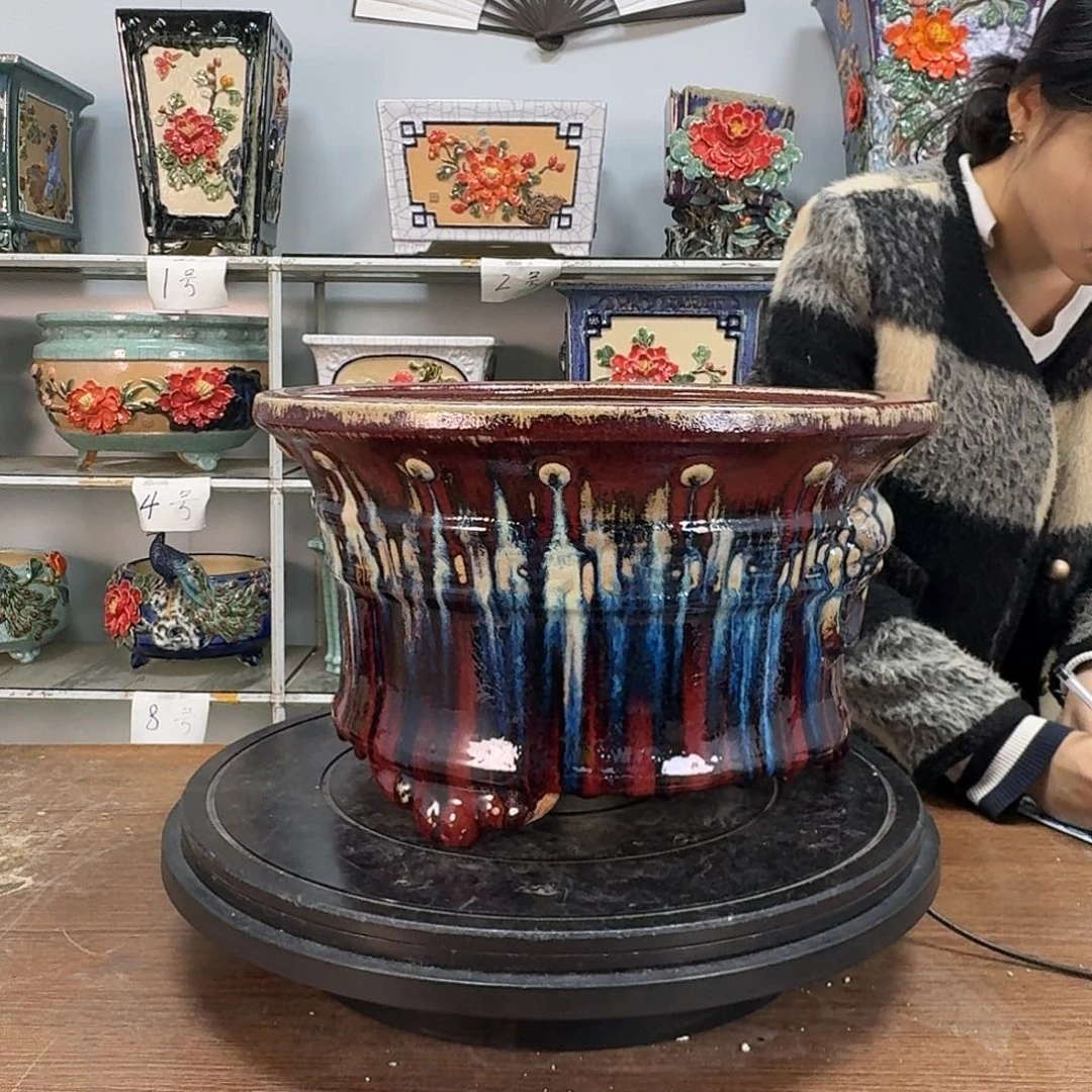 红陶老*仙石湾盆168