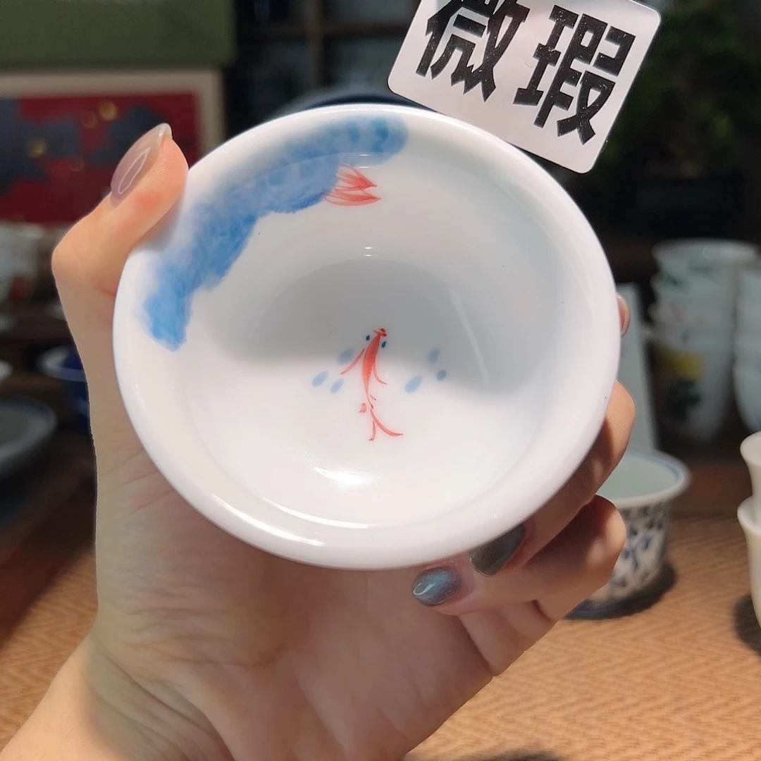 【闪购商品】微瑕 手绘 压手杯