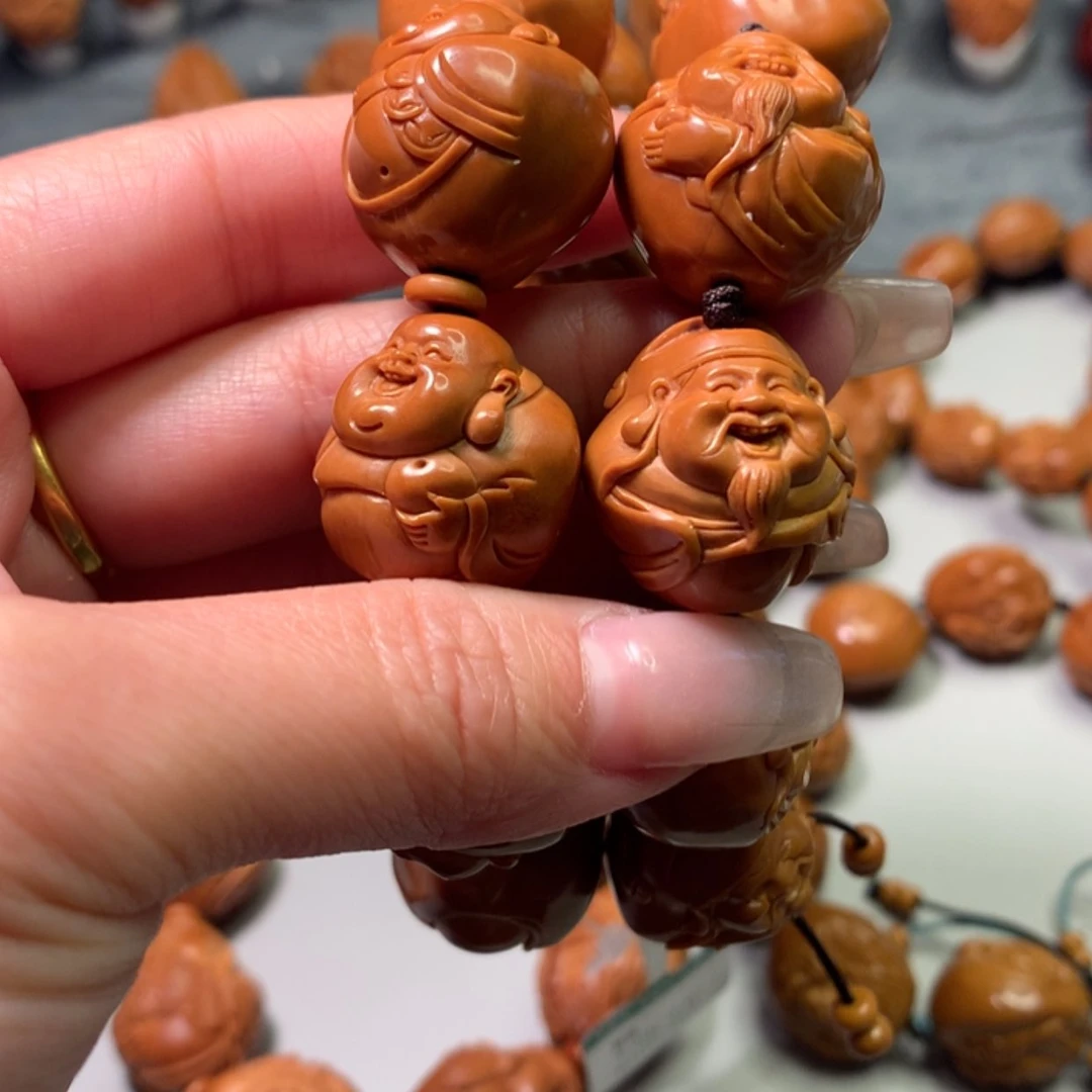 【闪购商品】橄榄核手串/手链越**好弥勒➕财神