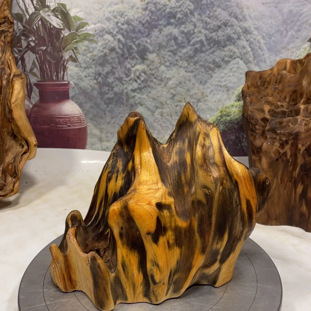 清***4木花果香天然随形摆件，土埋老料自然香韵造型独特